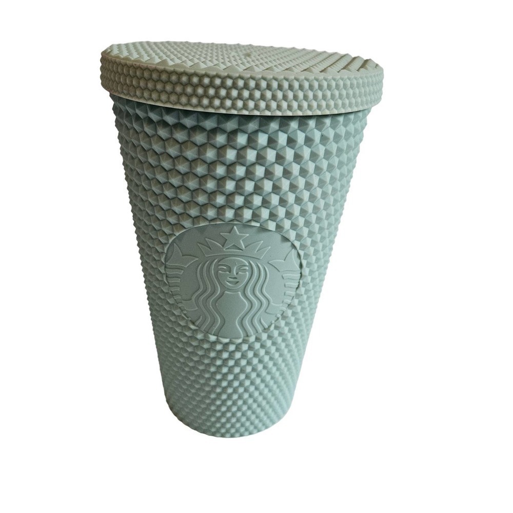Starbucks 2021 Studded Matte Tumbler Holiday Mint 16oz‎ Green No Straw